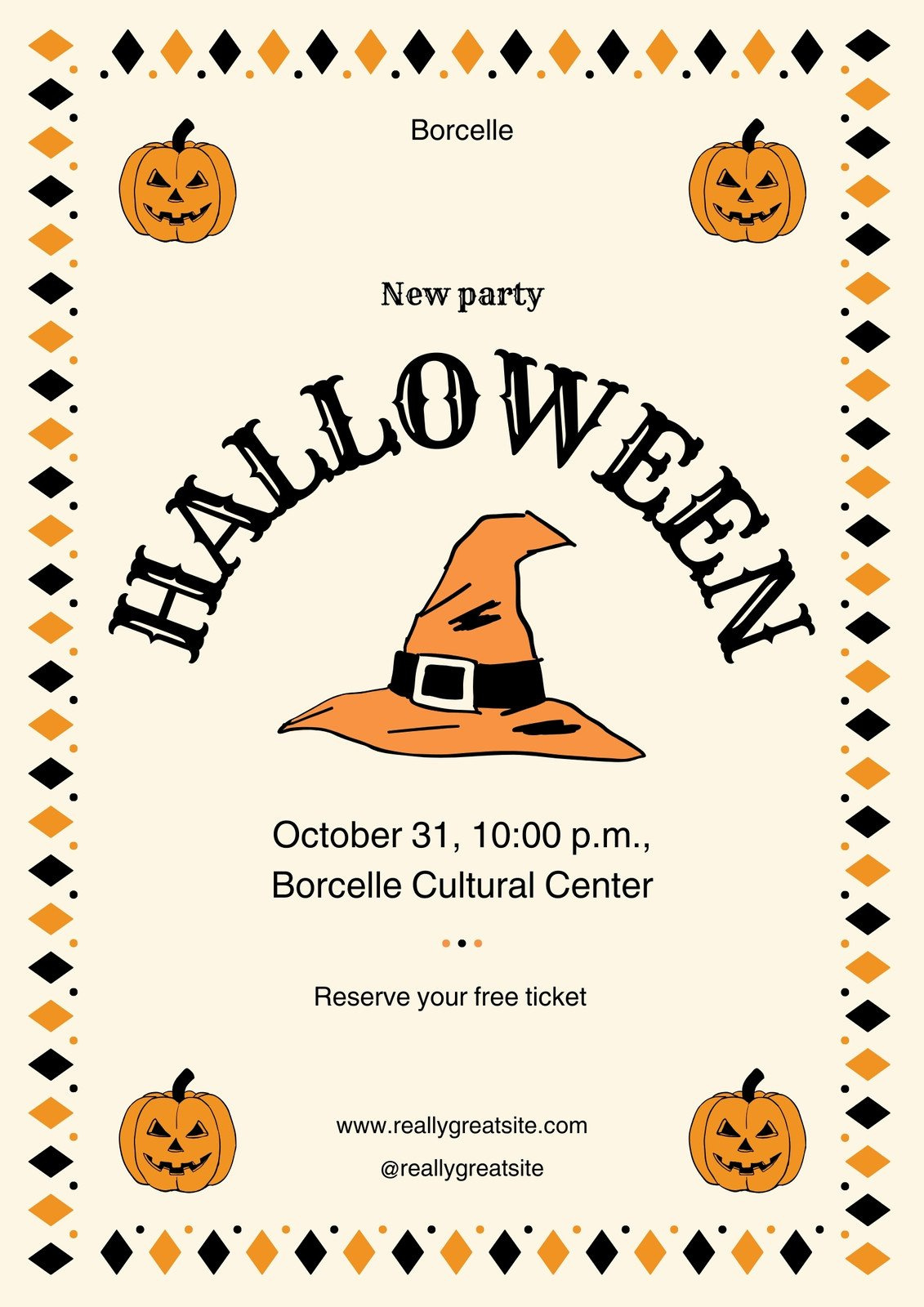 Free And Customizable Halloween Templates with regard to Free Printable Halloween Banner Templates