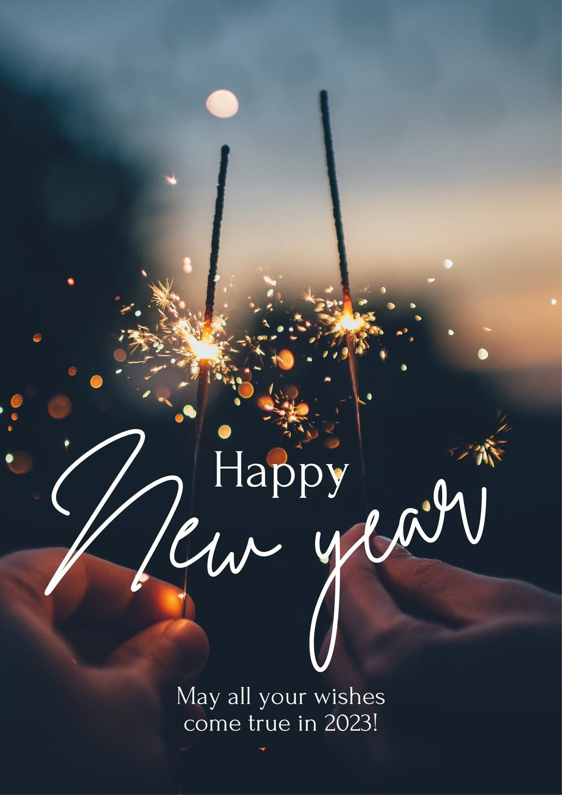 Free And Customizable New Year Wishes Templates within Free Printable Happy New Year Cards