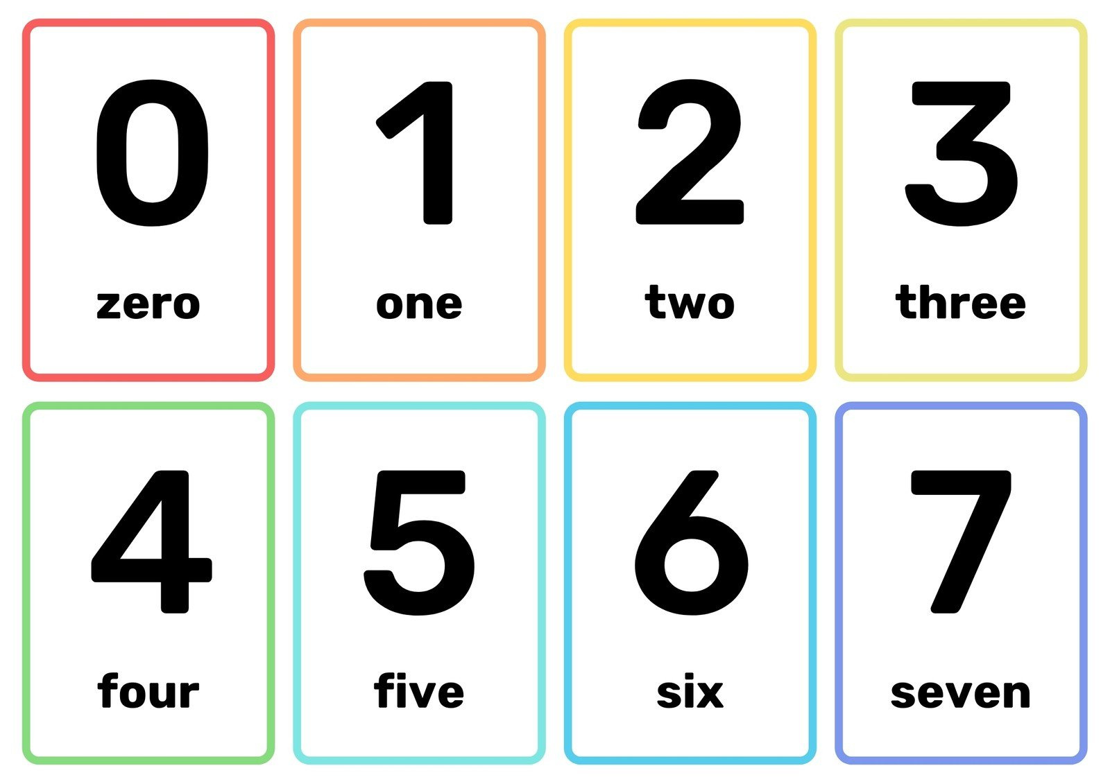 Free And Customizable Numbers Templates inside Free Printable Number Cards