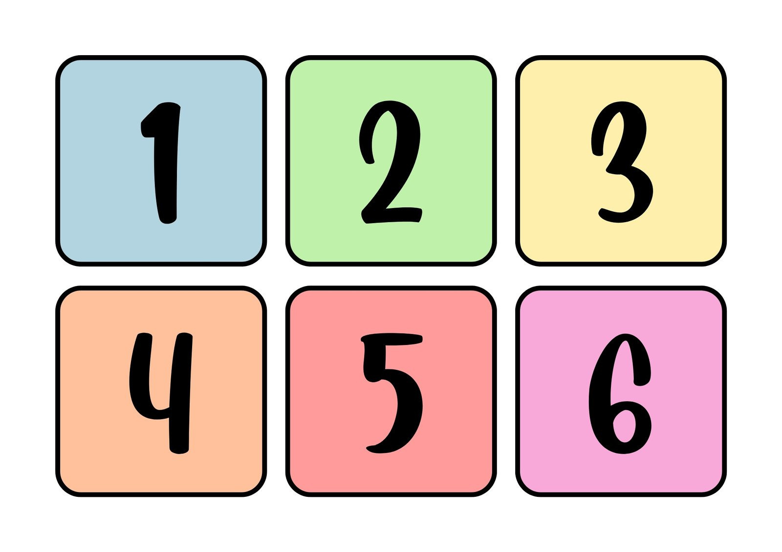 Free And Customizable Numbers Templates throughout Free Printable Numbers
