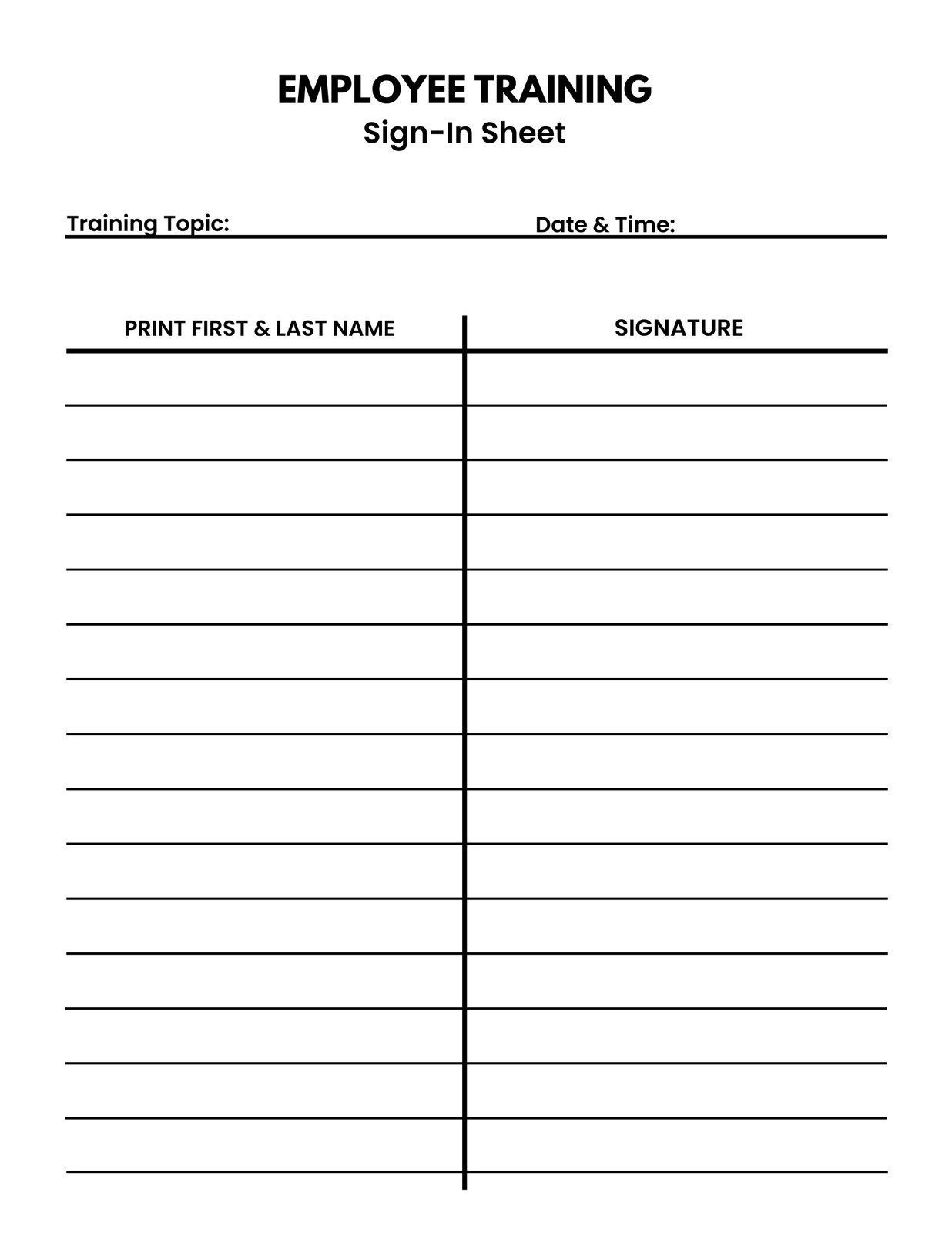 Free And Customizable Sign Up Sheet Templates intended for Free Printable Sign Up Sheet