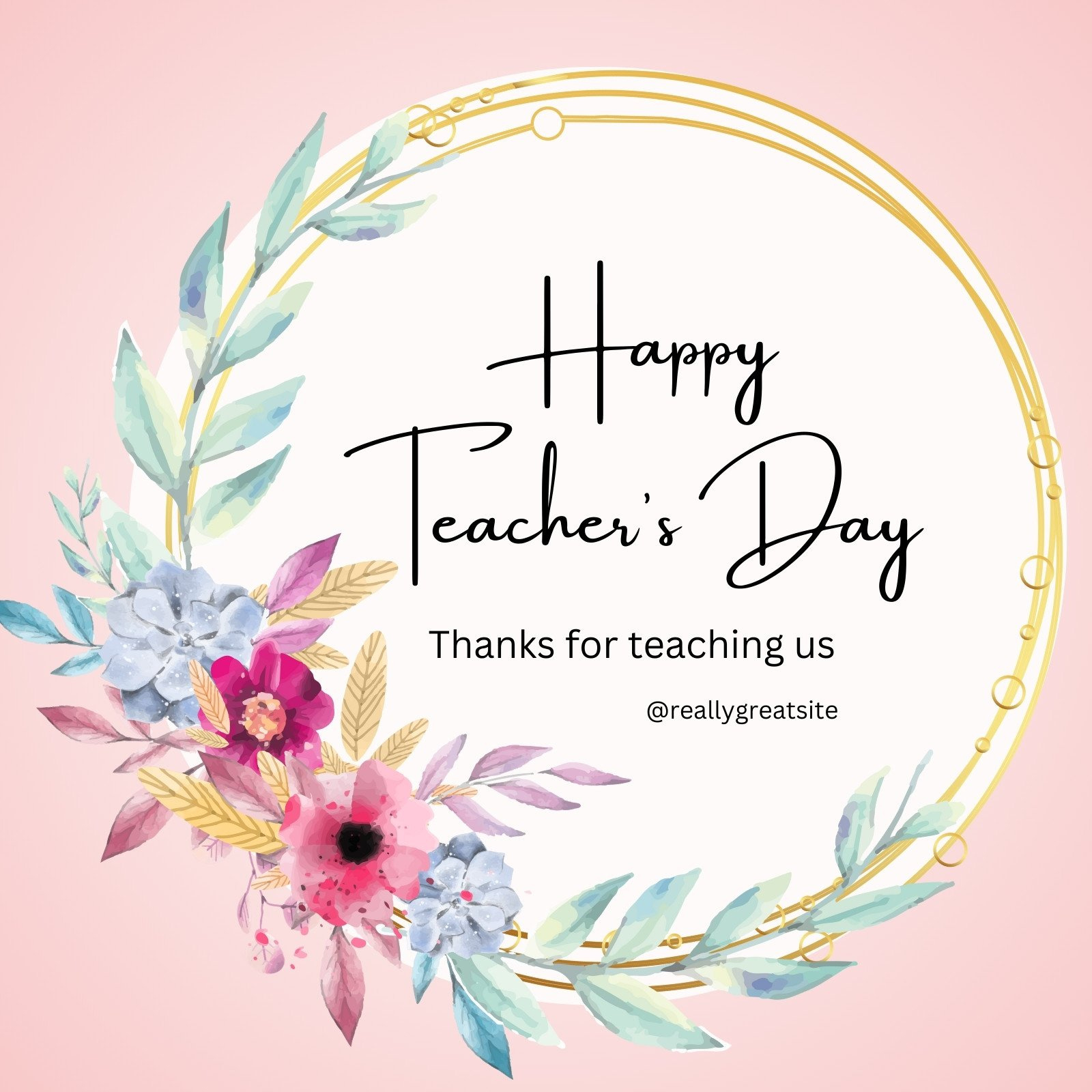 Free And Customizable Teachers' Day Templates | Canva in Free Printable Teacher's Day Greeting Cards