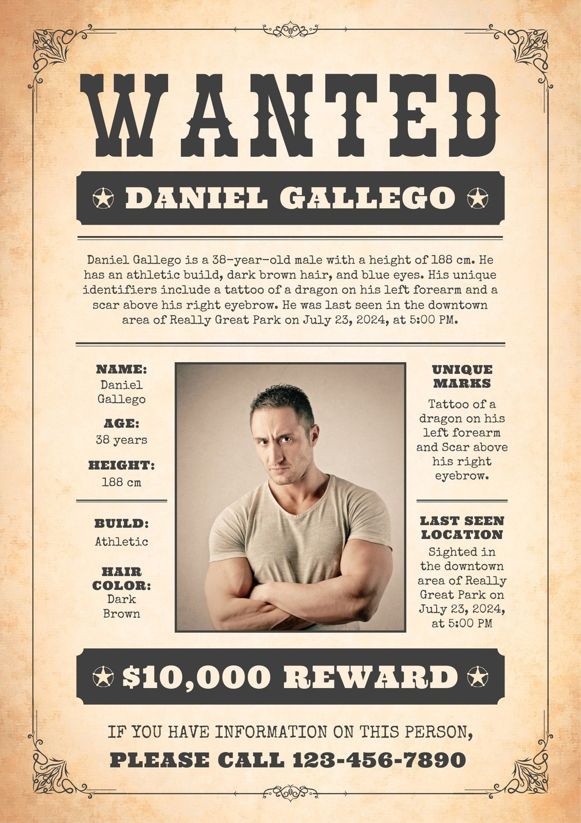 Free And Customizable Wanted Poster Templates | Canva pertaining to Free Printable Wanted Poster Invitations