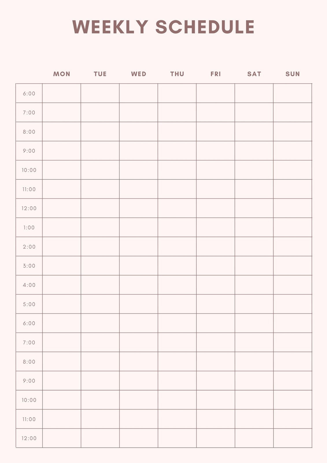 Free And Customizable Weekly Planner Templates | Canva within Free Printable Weekly Appointment Sheets