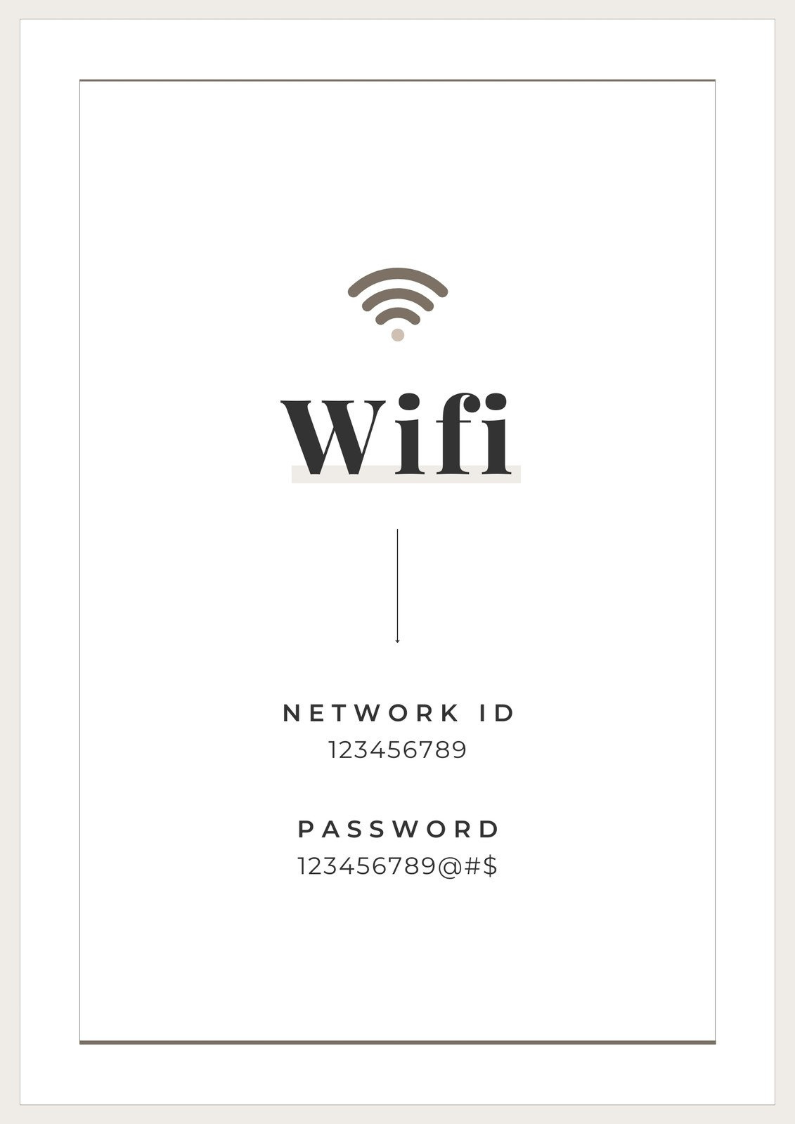 Free And Customizable Wifi Templates throughout Free Printable Wifi Sign