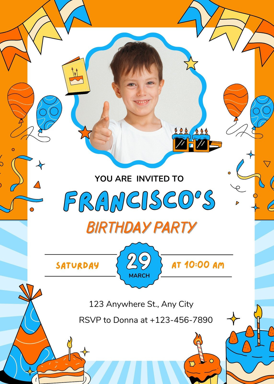 Free And Printable Birthday Invitation Templates | Canva in Make Your Own Birthday Party Invitations Free Printable