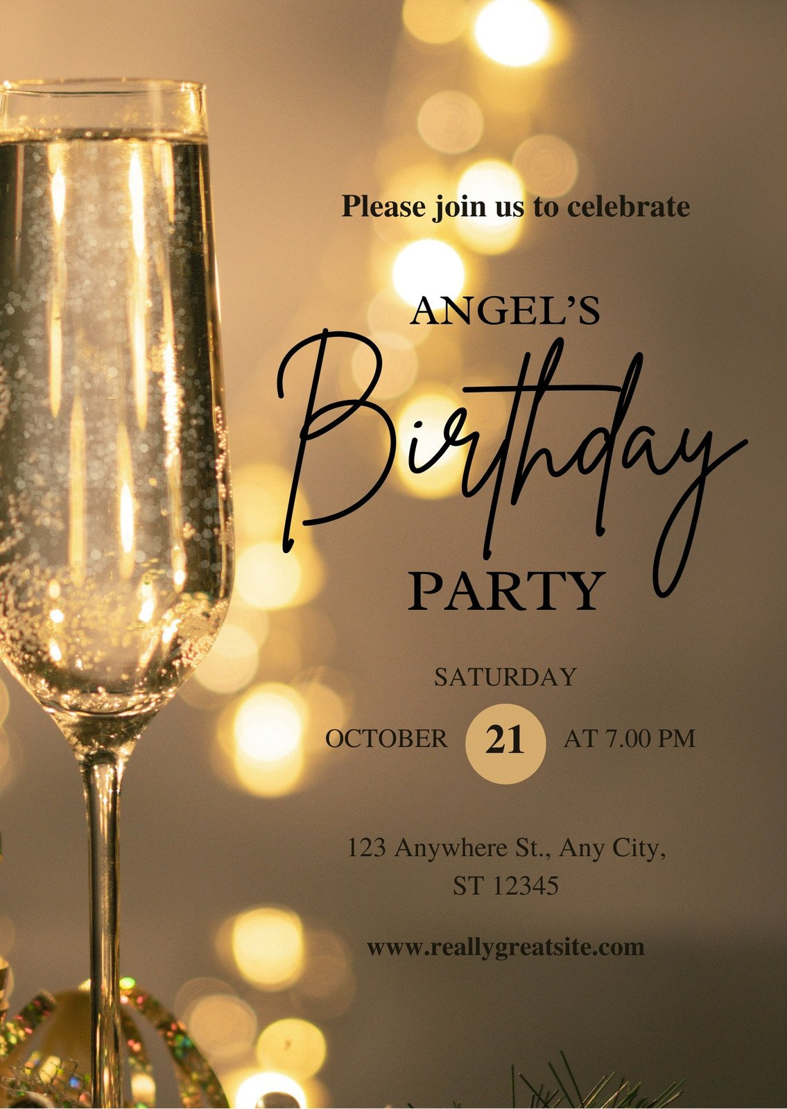 Free And Printable Birthday Invitation Templates | Canva within Free Printable Birthday Invitation Templates