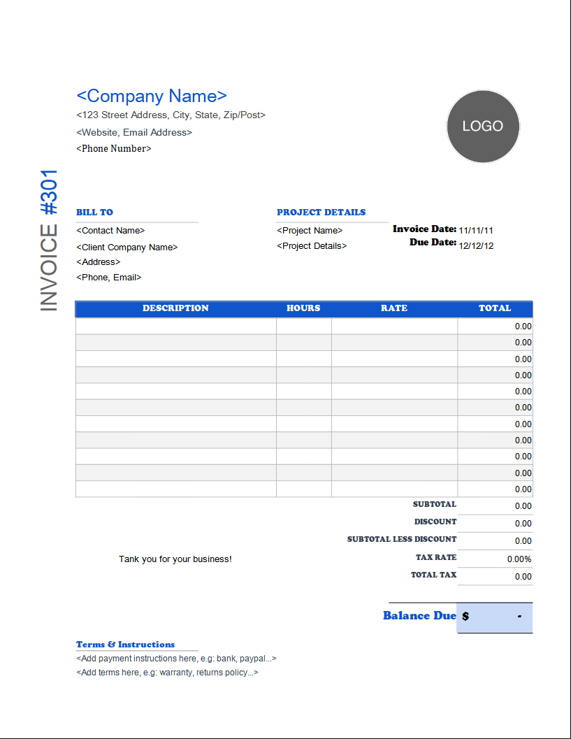 Free Auto Repair &amp;amp; Mechanic Invoice Templates regarding Free Printable Auto Repair Invoice Template