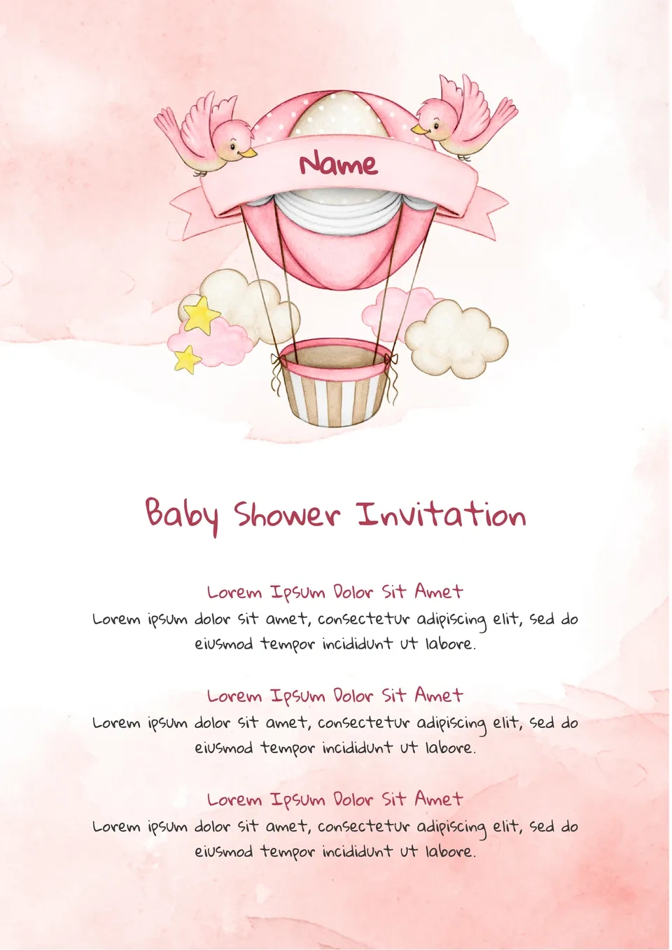 Free Baby Shower Invitation Template For Google Docs for Baby Shower Templates Free Printable