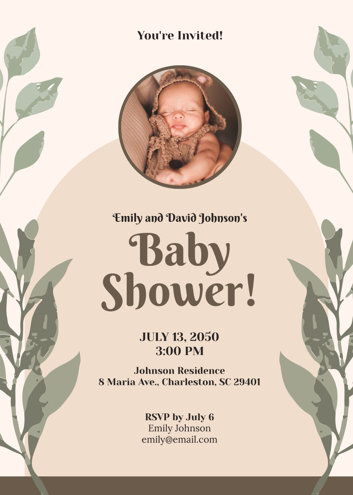 Free Baby Shower Invitation Templates, Editable And Printable with regard to Free Printable Baby Shower Invitations