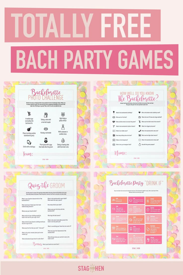 Free Bachelorette Party Game Printables pertaining to Free Printable Bachelorette Party Games