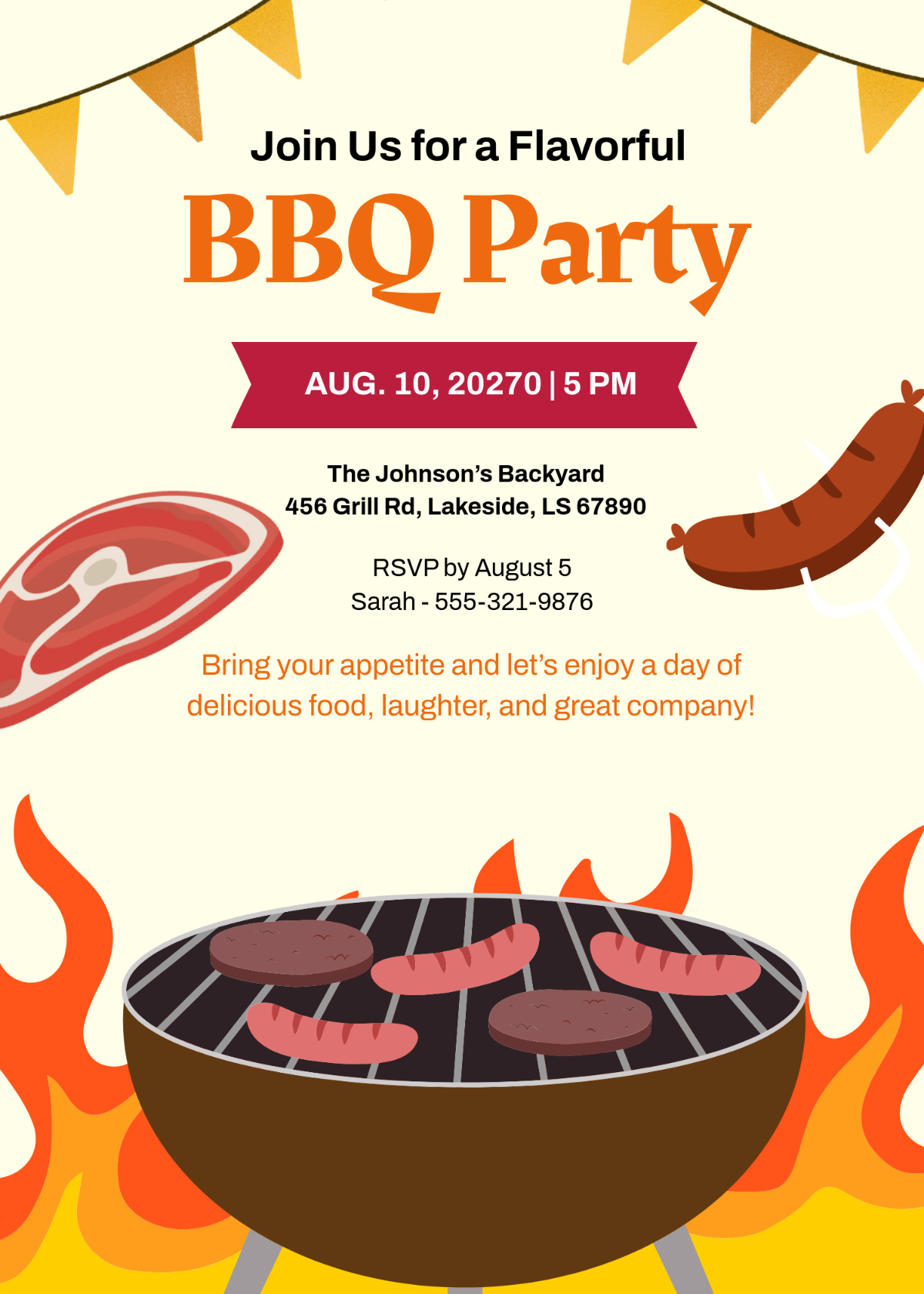 Free Bbq Invitation Templates, Editable And Printable inside Free Printable Cookout Invitations