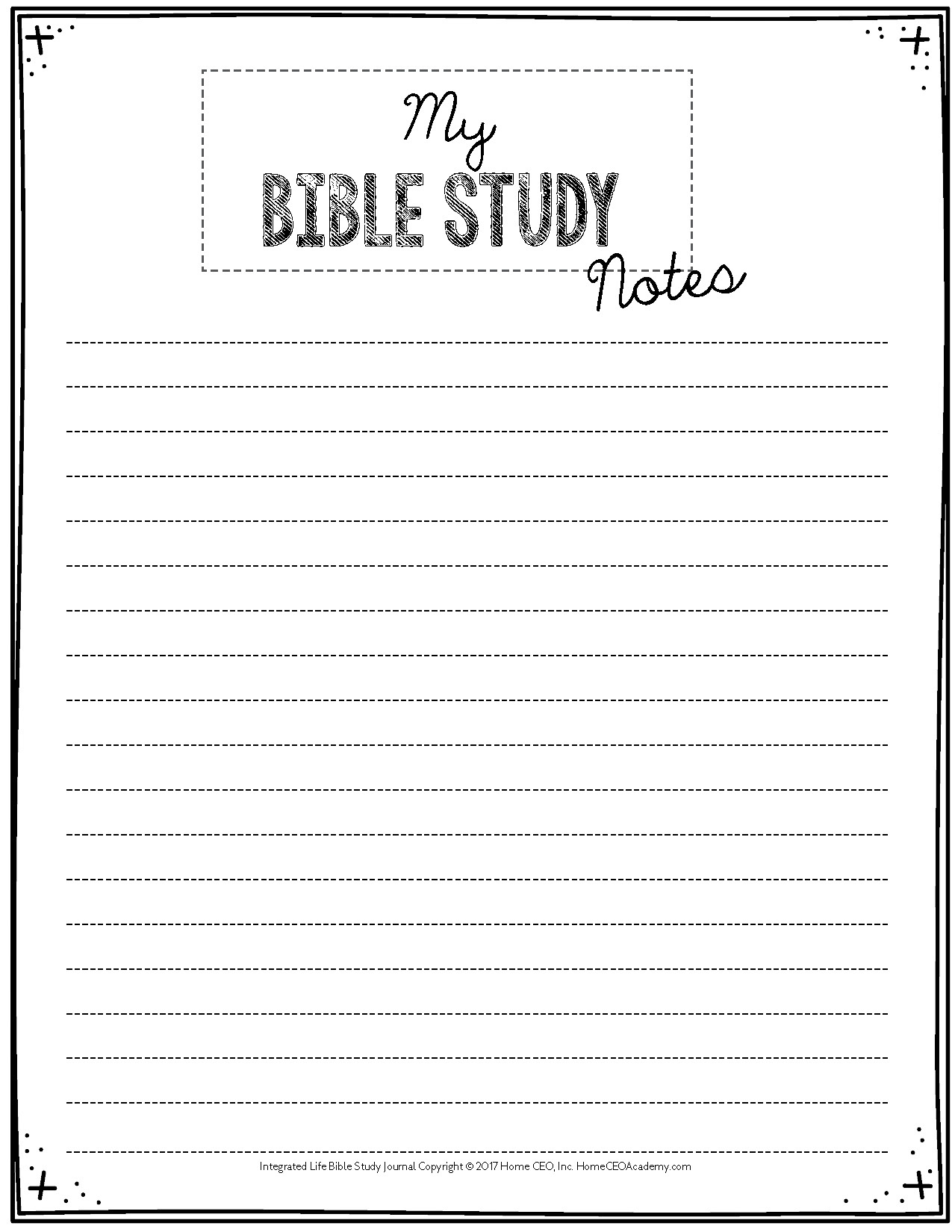 Free Bible Study Printables for Free Printable Bible Study Journal Pages