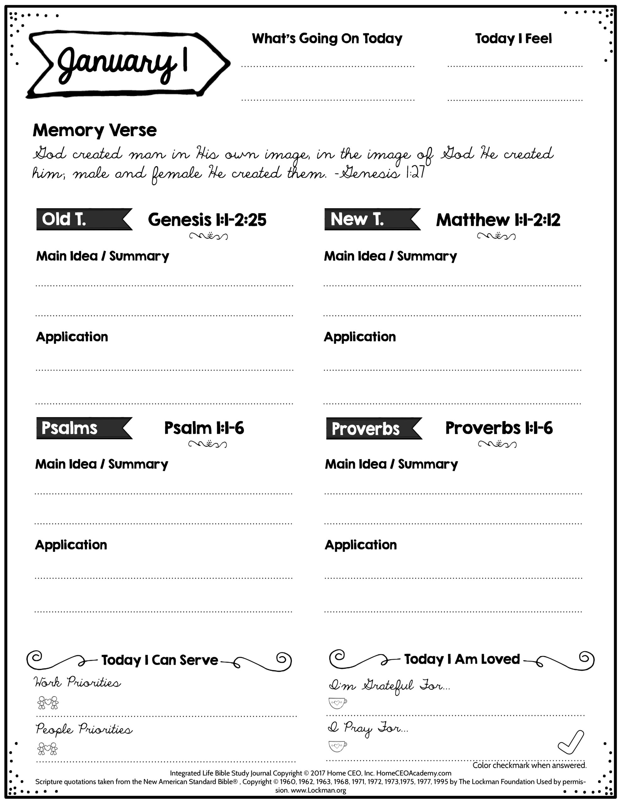 Free Bible Study Printables for Free Printable Bible Study Journal Pages