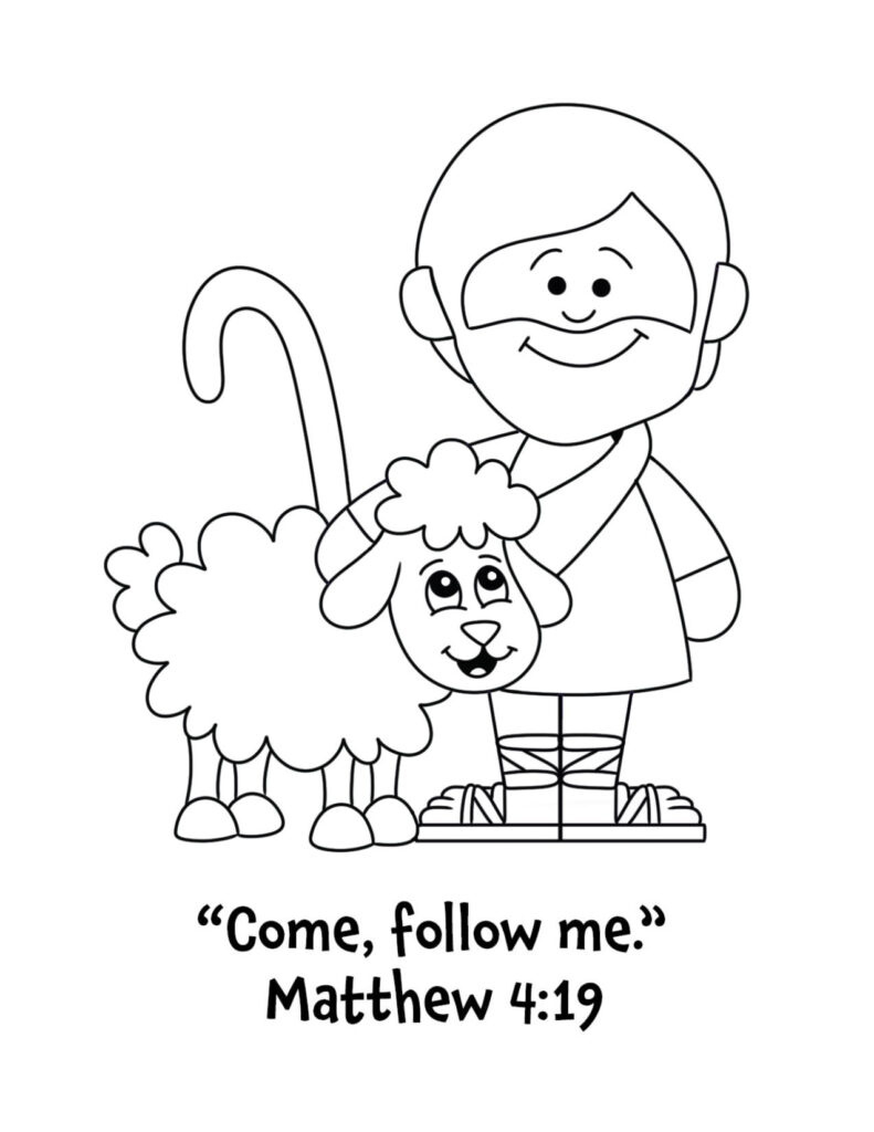 Free Bible Verse Coloring Pages For Sunday School! ⋆ The Hollydog in Free Printable Sunday School Coloring Pages