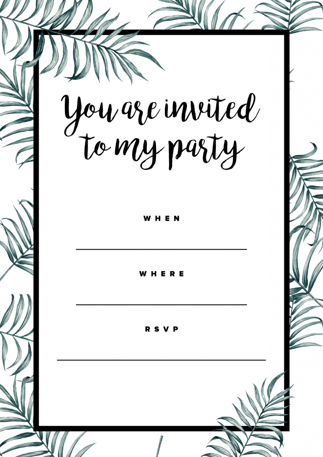 Free Birthday Party Invitations Printable | Allfreeinvitations with regard to Free Printable Invitations
