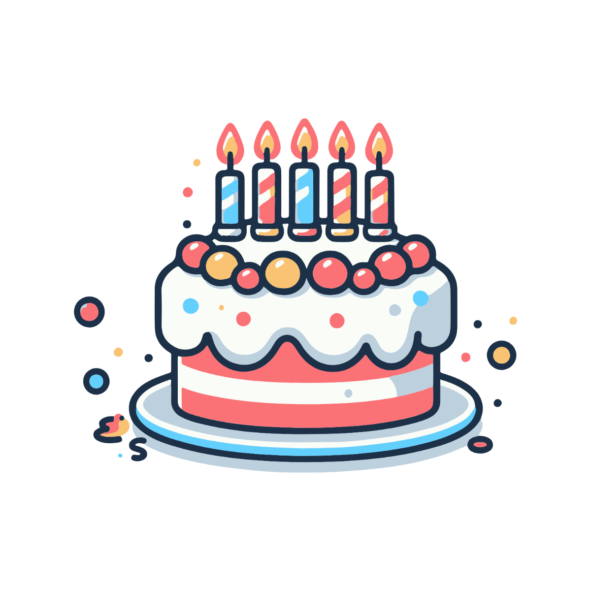 Free Birthday Vector Clipart (Png, Svg) To Edit Online pertaining to Birthday Clipart Free Printable