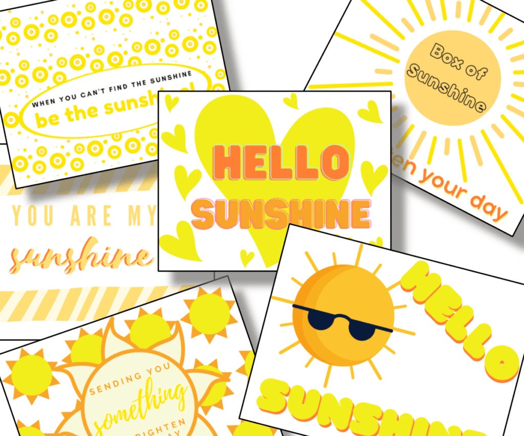 Free Box Of Sunshine Printable - Organized 31 with Box Of Sunshine Free Printable