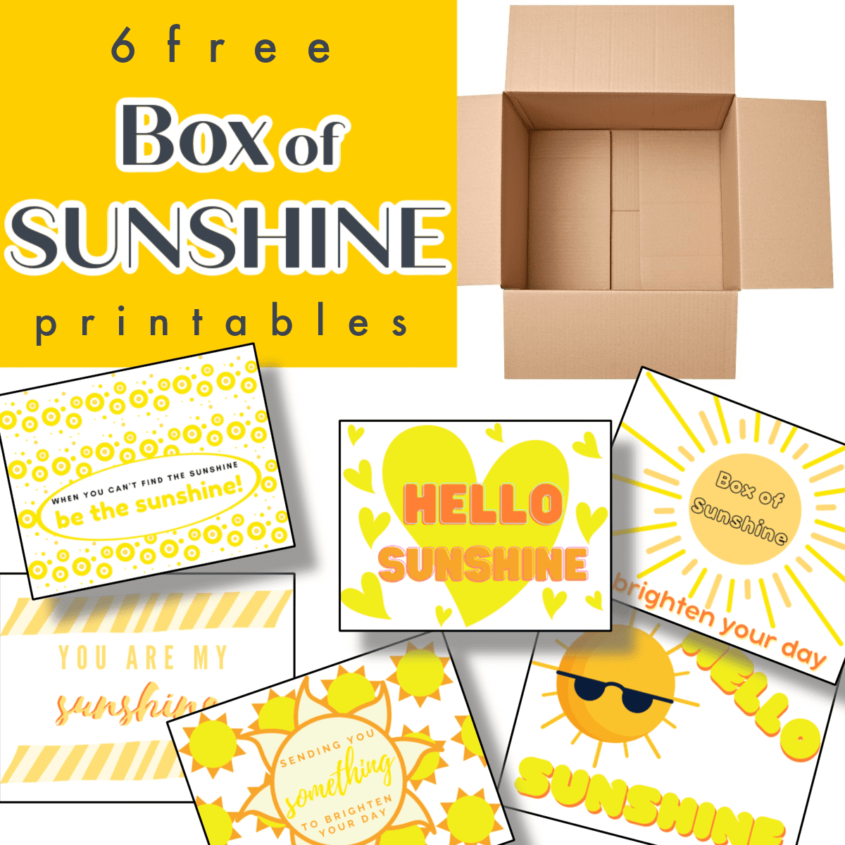Free Box Of Sunshine Printable - Organized 31 within Box Of Sunshine Free Printable