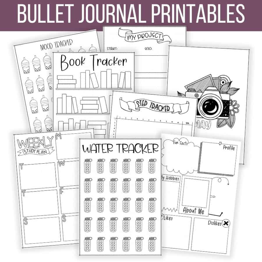 Free Bullet Journal Printables | Masha Plans intended for Free Printable Bullet Journal Pages