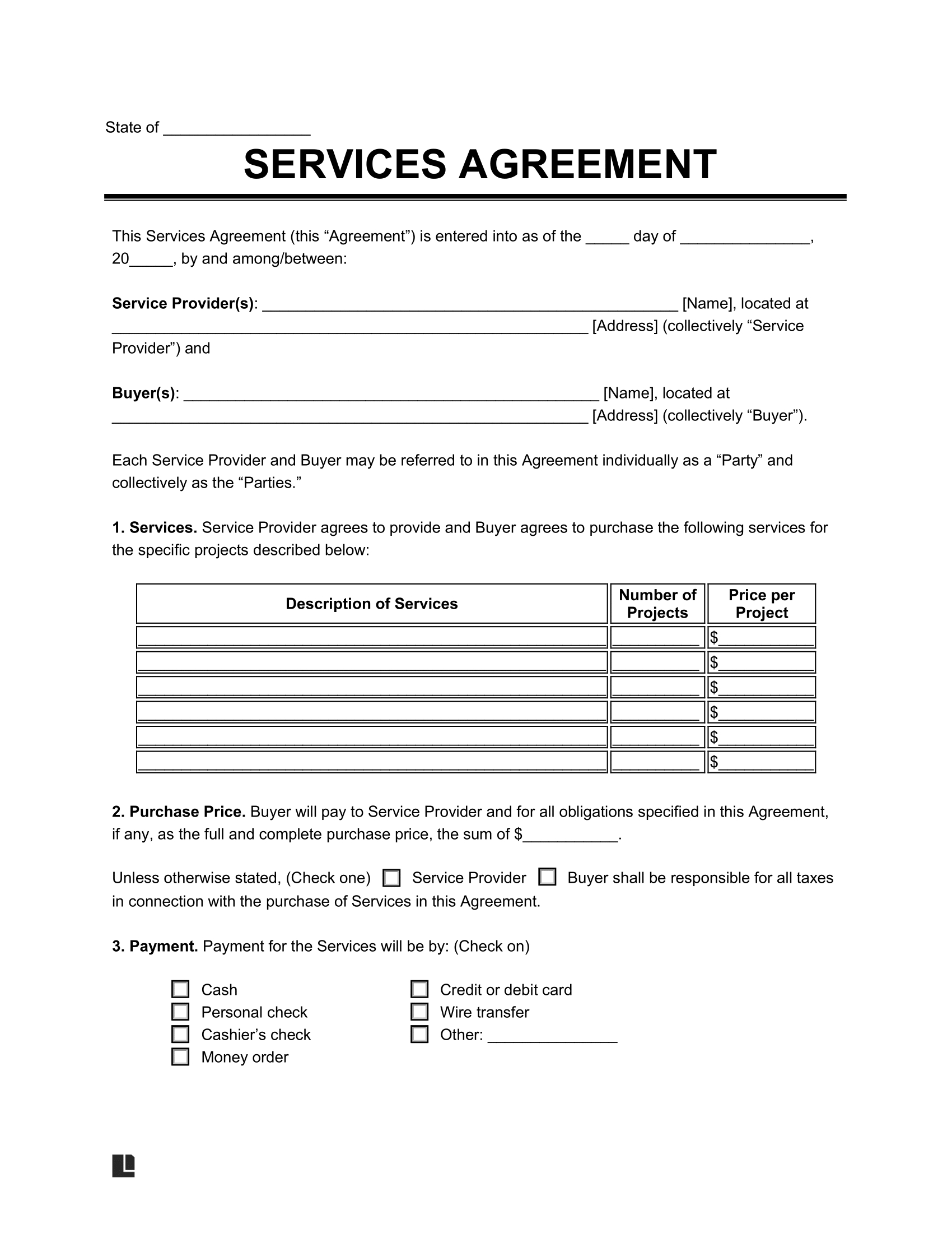 Free Business Contract Template | Business Agreement Forms For regarding Free Printable Service Contract Forms