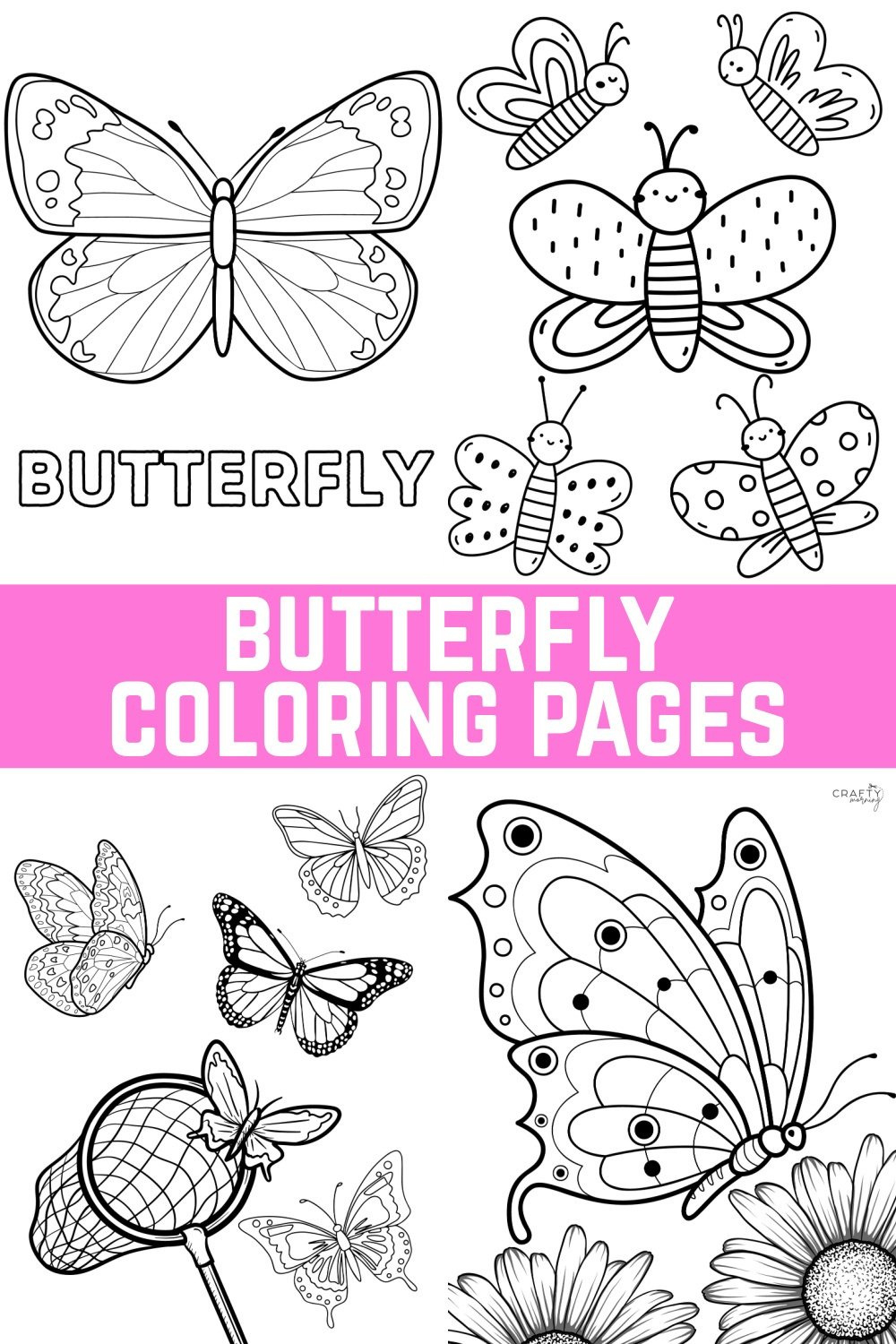 Free Butterfly Coloring Pages To Print - Crafty Morning within Free Printable Butterfly