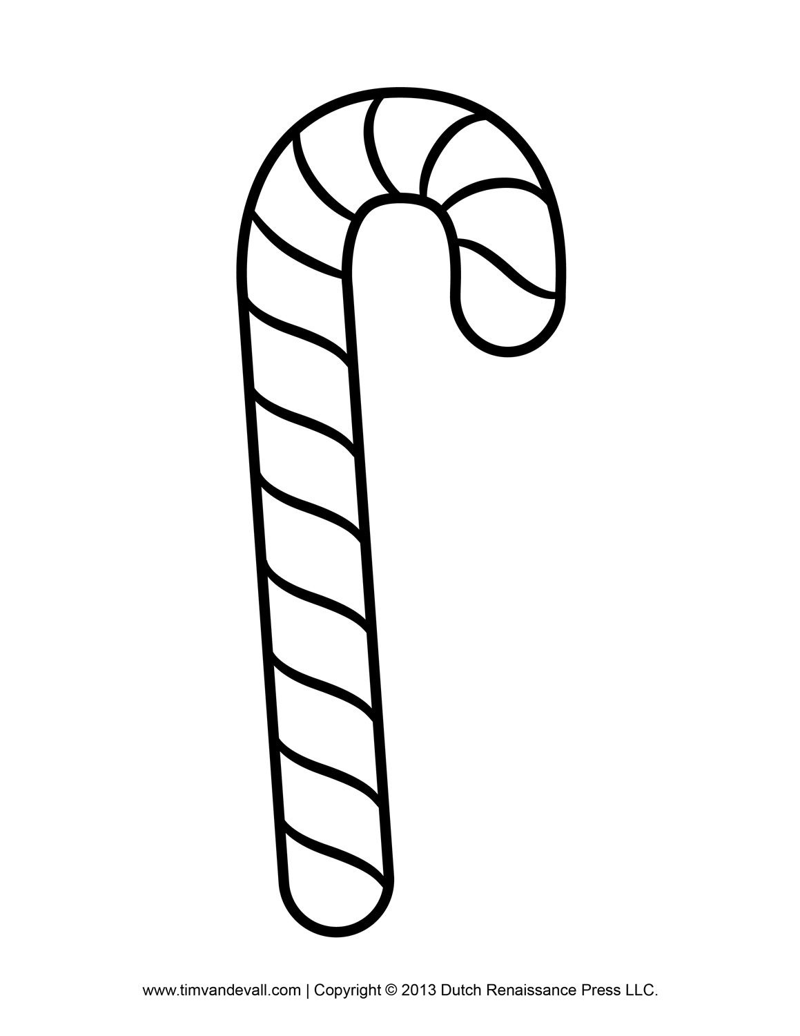 Free Candy Cane Template Printables, Clip Art & Decorations inside Free Printable Candy Cane