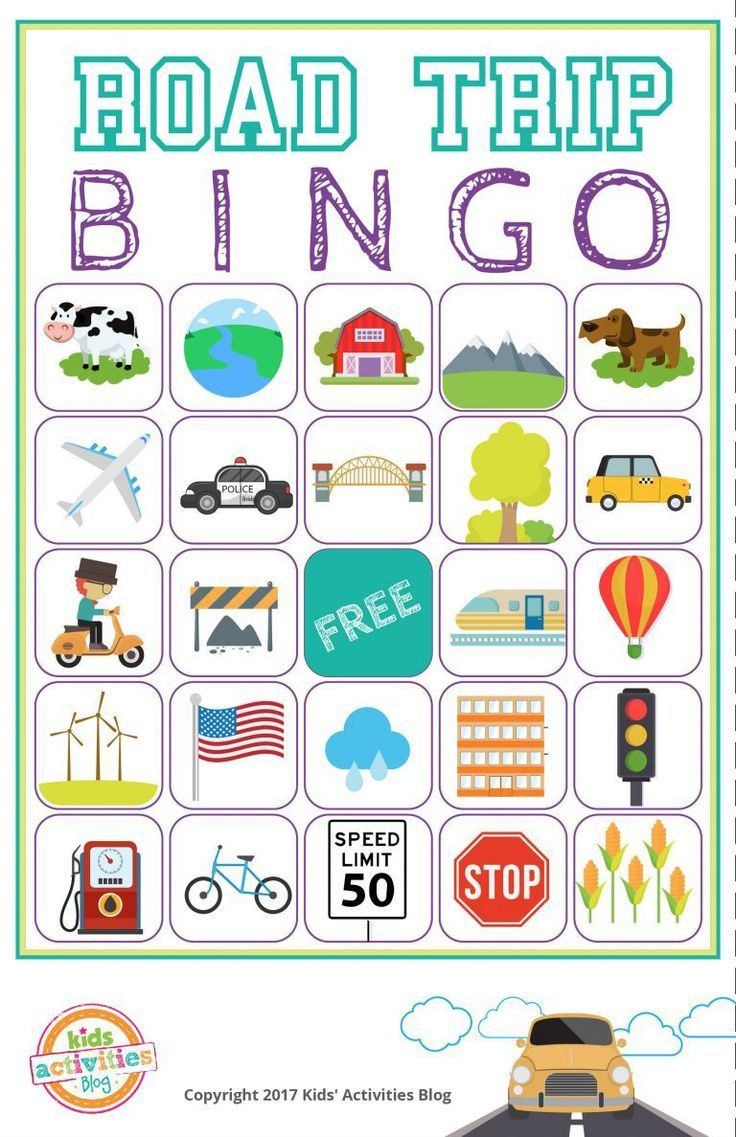Free Car Bingo Printable within Free Printable Car Bingo