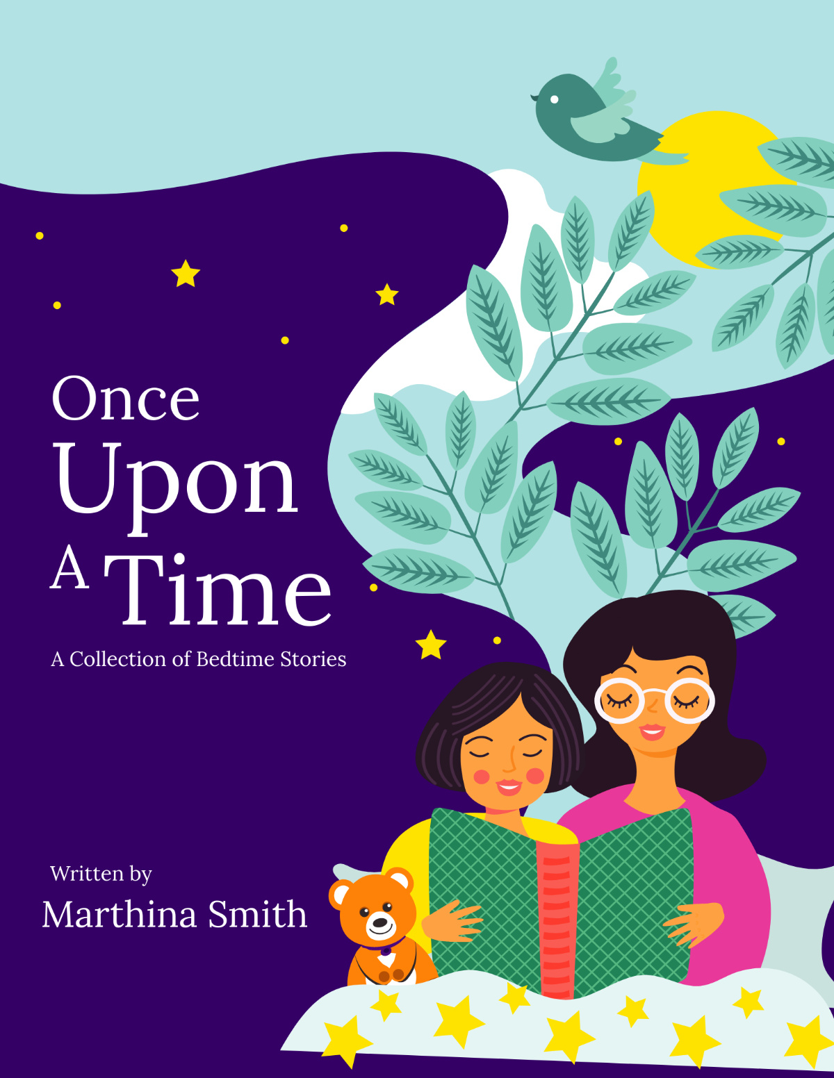 Free Children'S Book Cover Template To Edit Online with Make A Printable Picture Book Online Free