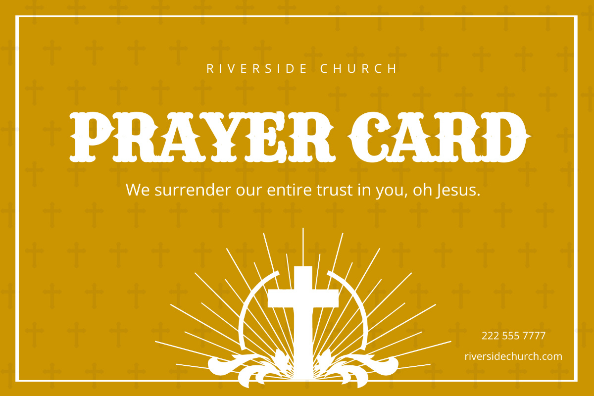 Free Christian Prayer Card Template To Edit Online with Free Printable Christian Cards Online