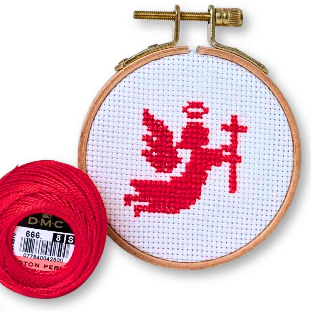 Free Christmas Angel Cross Stitch Pattern: Easy Holiday Craft For throughout Free Printable Cross Stitch Patterns Angels