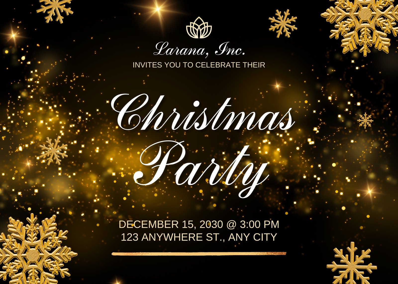 Free Christmas Party Virtual Invitation Templates | Canva in Free Printable Christmas Party Flyer Templates