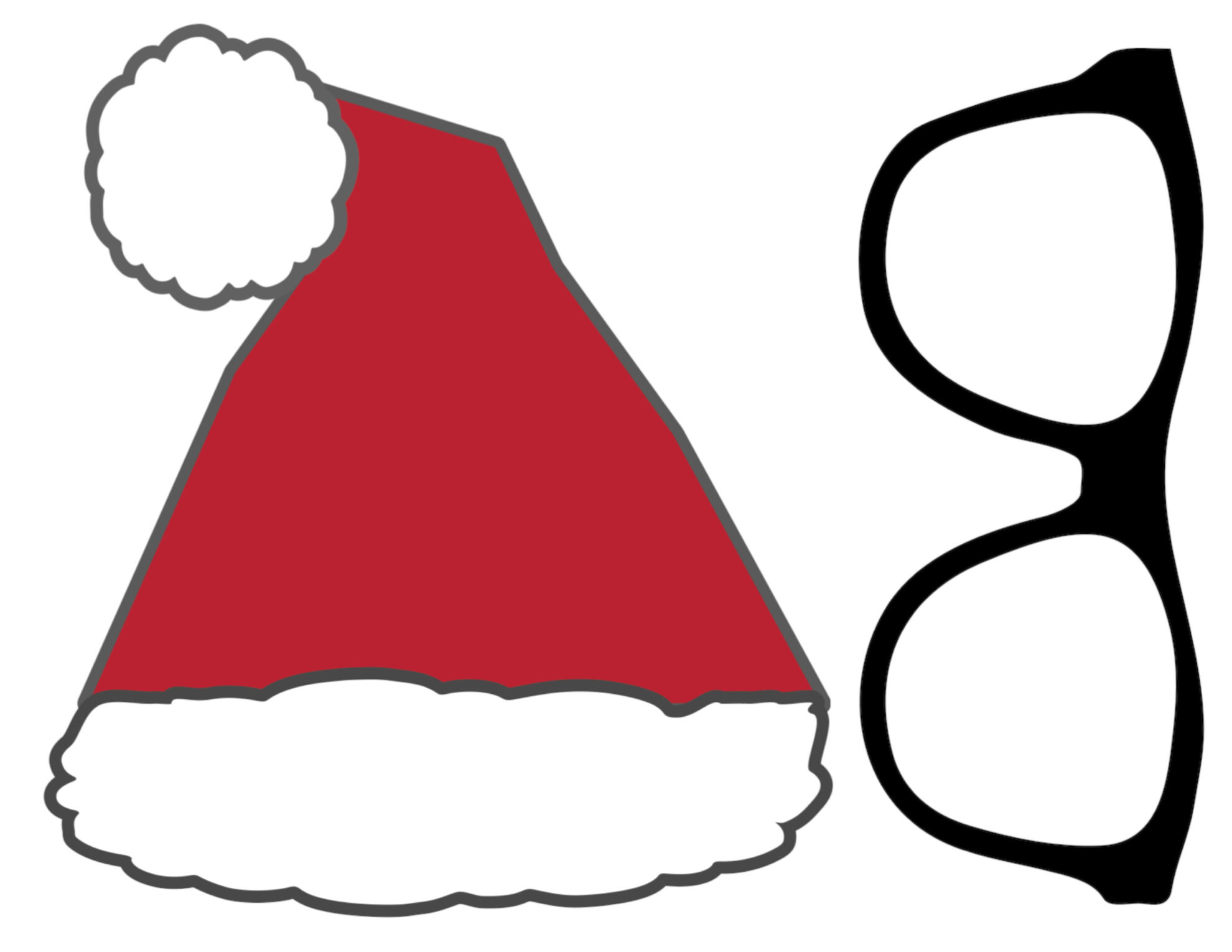 Free Christmas Photo Booth Props Printable - Paper Trail Design inside Free Printable Christmas Photo Booth Props