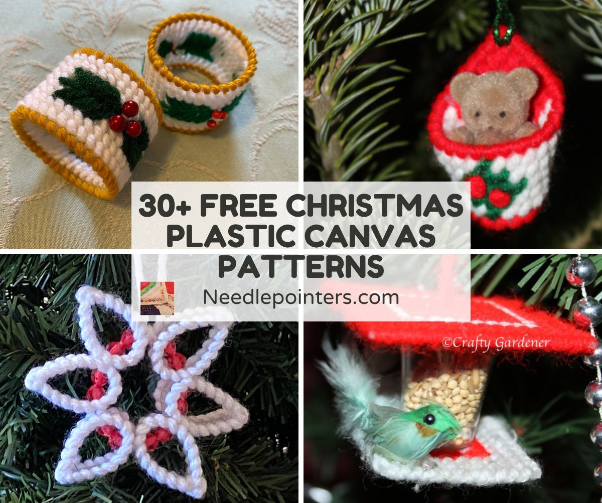 Free Christmas Plastic Canvas Patterns | Needlepointers throughout Free Printable Plastic Canvas Christmas Patterns