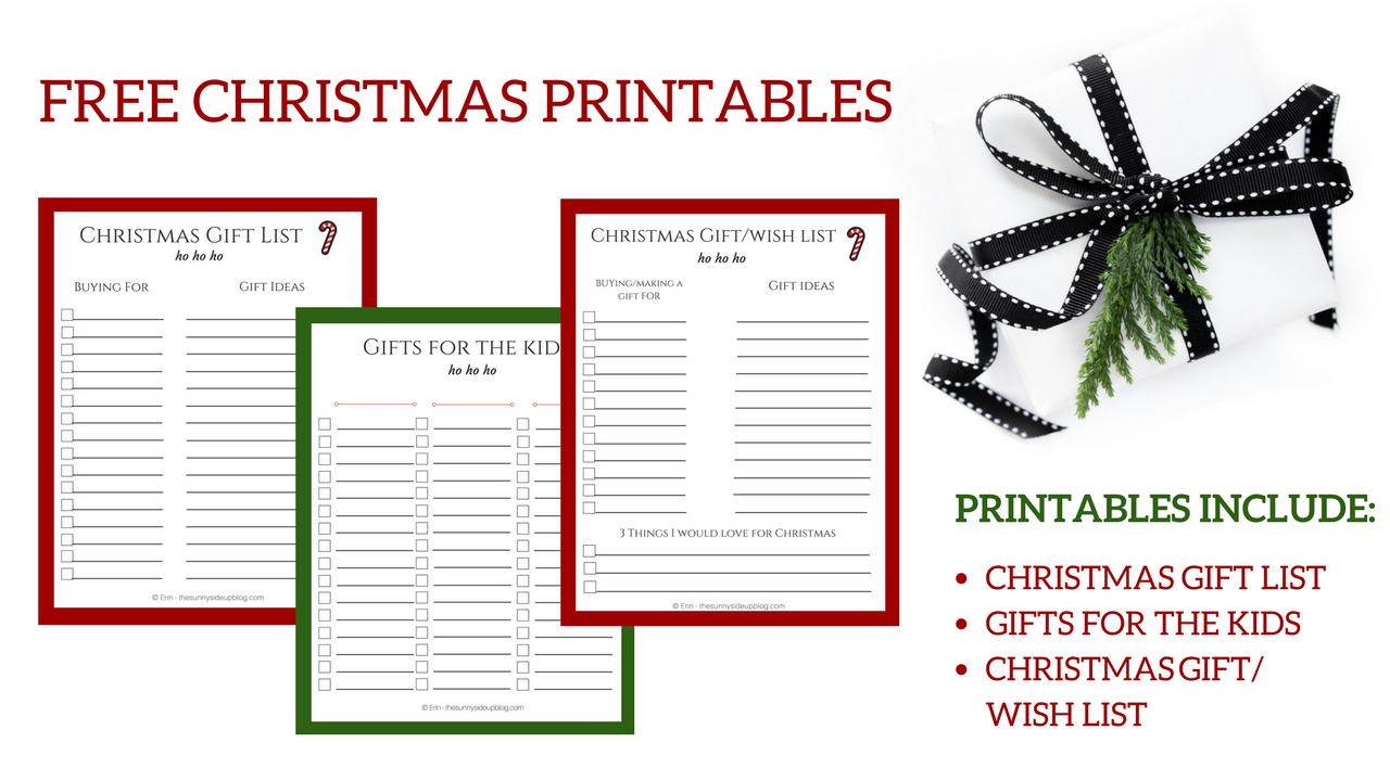 Free Christmas Printables For Organized Gift Giving! - The Sunny regarding Free Printable Gift List