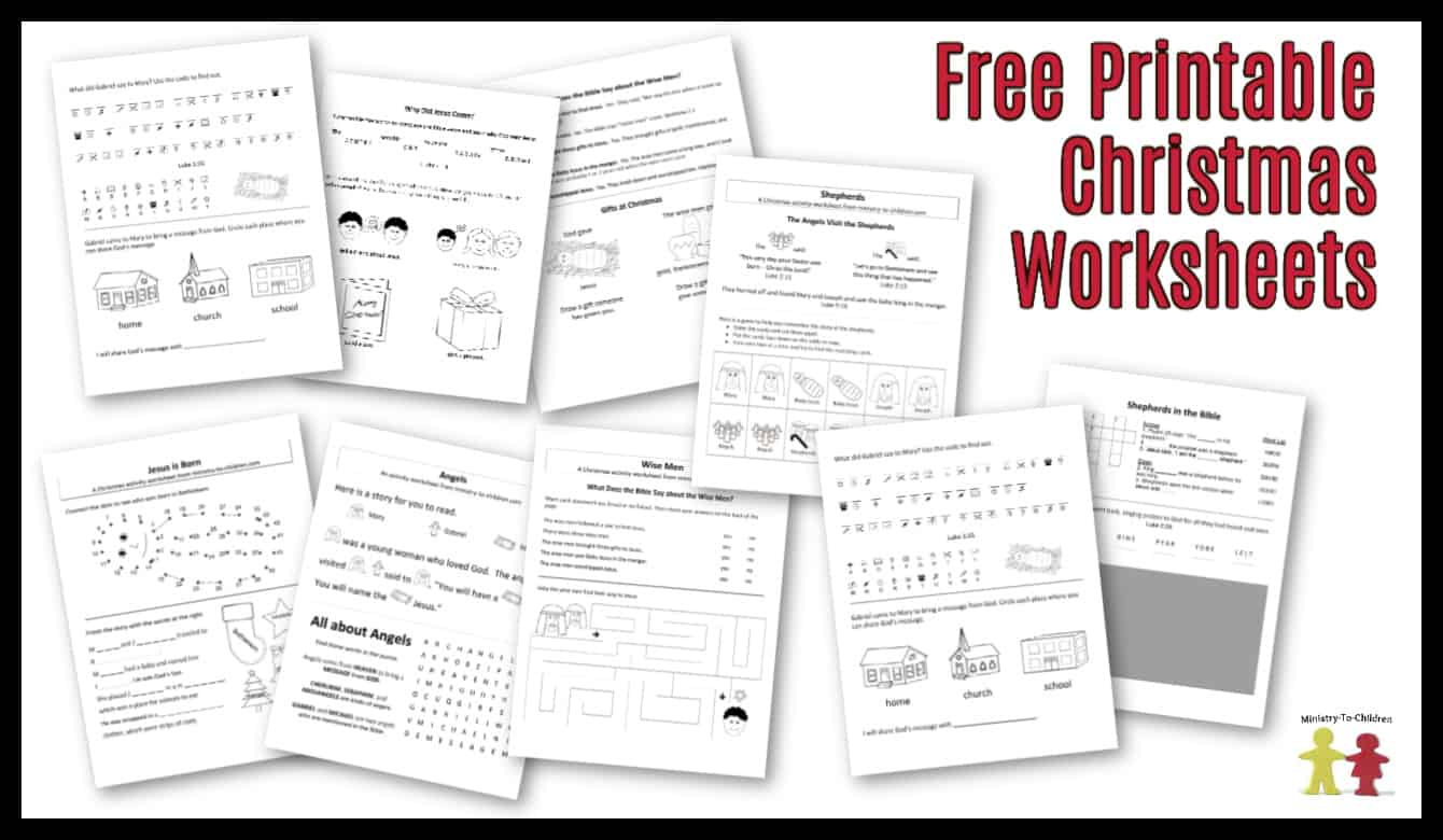 Free Christmas Worksheets For Kids (Free Printable Activity Sheets) within Free Printable Christmas Plays For Sunday School