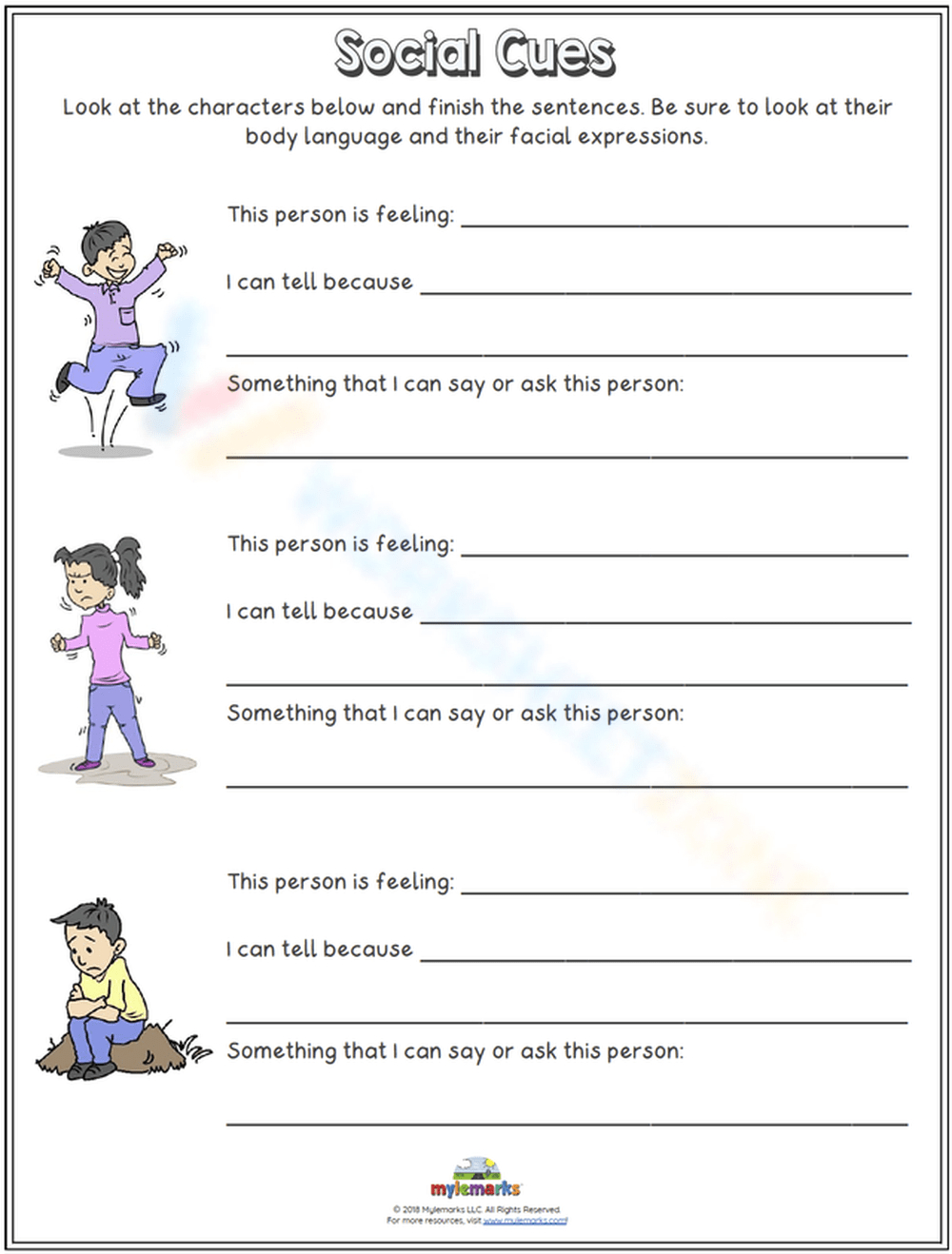 Free Collection Of Social Skills Worksheets For Autism within Free Printable Autism Worksheets