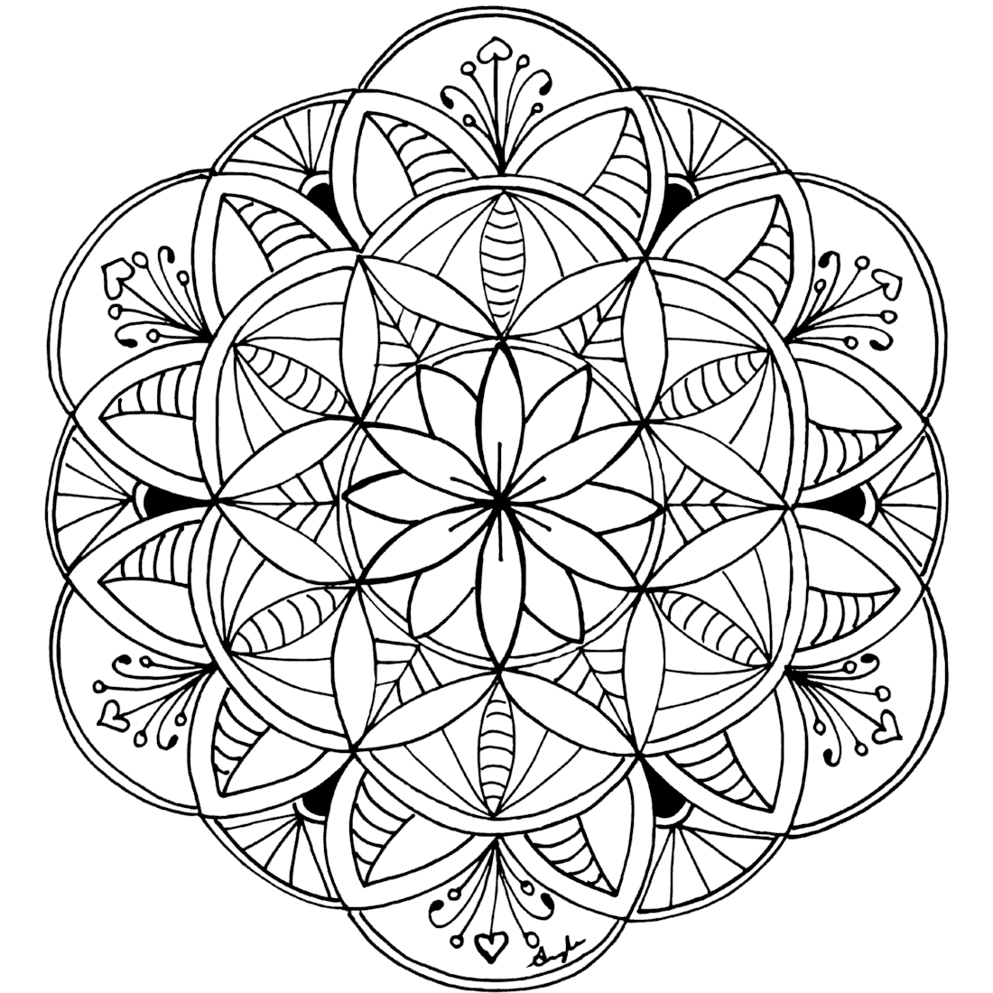 Free Coloring Pages For You To Print - Monday Mandala in Free Printable Mandalas Pdf
