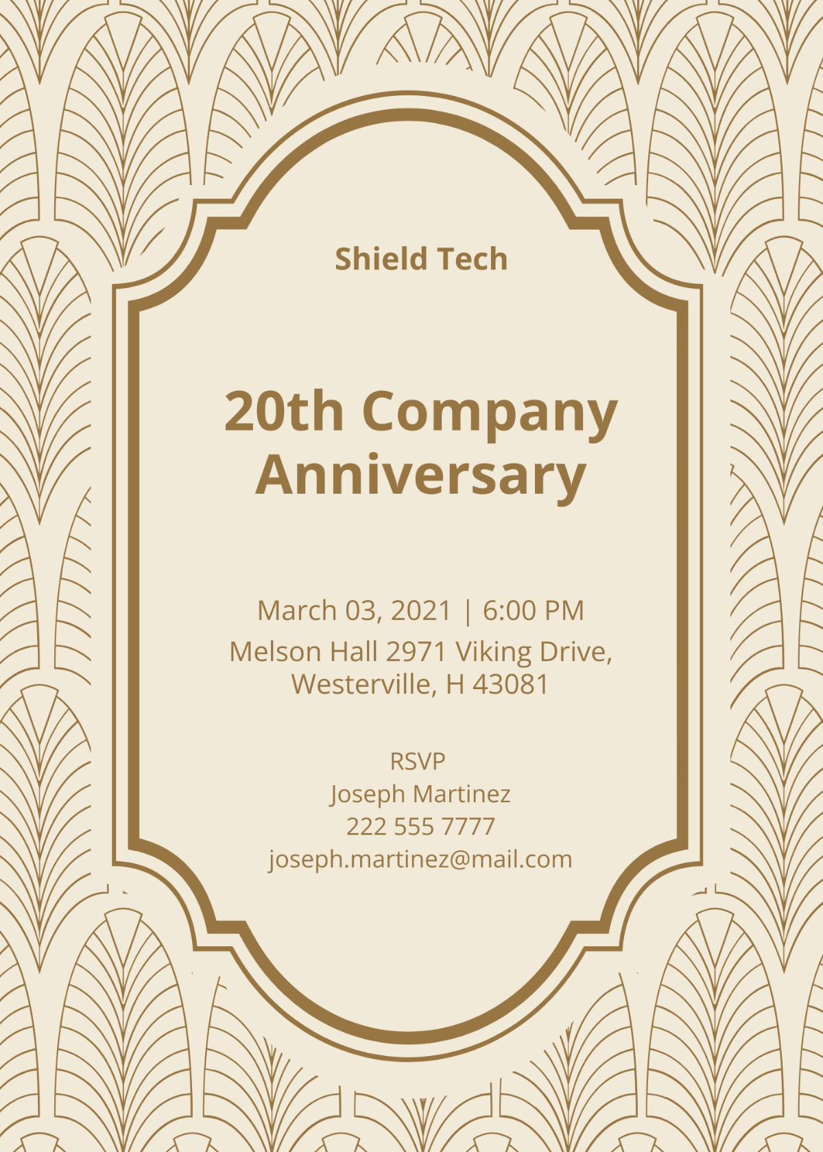 Free Company Anniversary Invitation Templates, Editable And Printable pertaining to Free Printable 40Th Anniversary Invitations