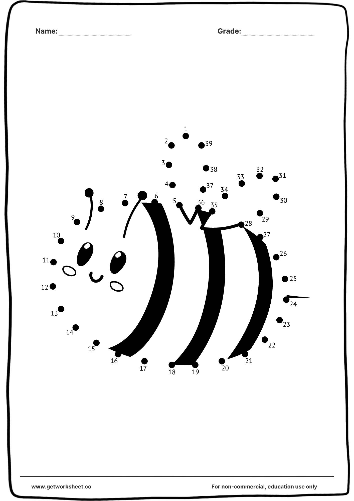 Free Connect The Dots Printable Worksheets Worksheets | Get Worksheet inside Free Printable Connect The Dots