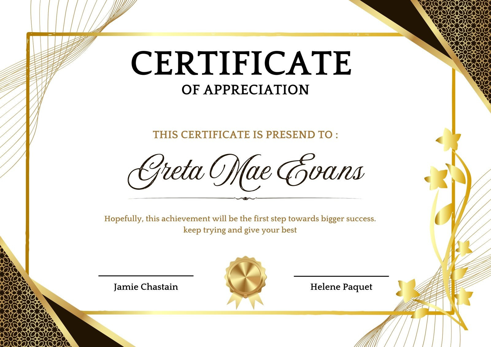 Free, Custom Printable Appreciation Certificate Templates | Canva pertaining to Free Printable Templates For Certificates Of Recognition