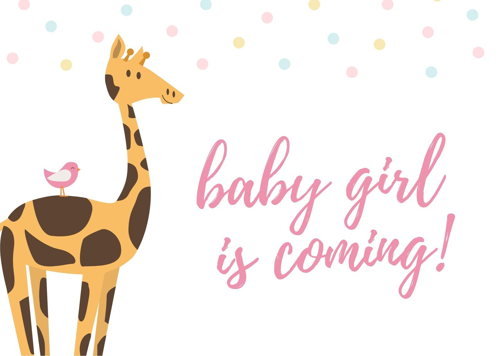 Free Custom Printable Baby Shower Card Templates | Canva inside Free Printable Baby Cards