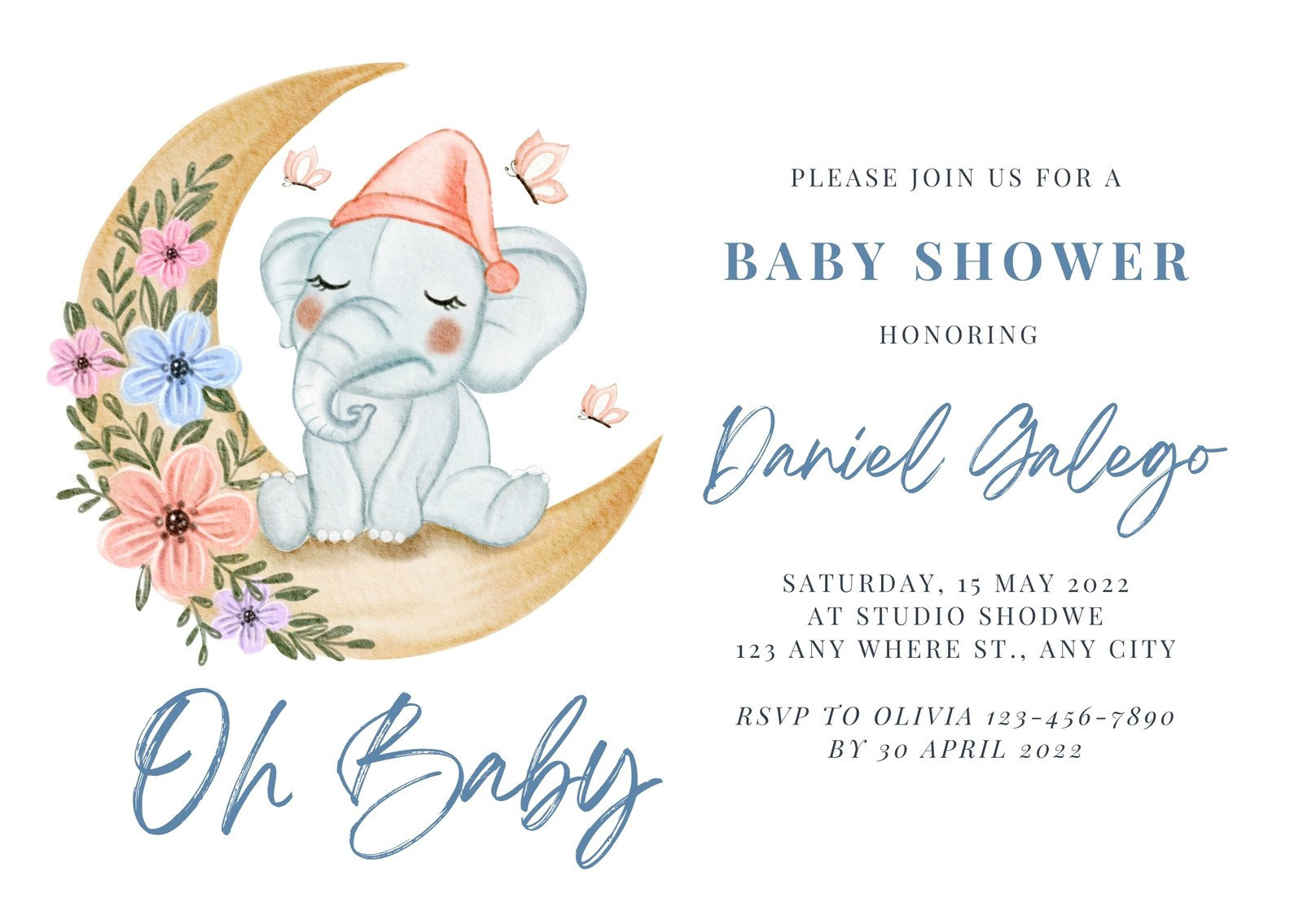 Free Custom Printable Baby Shower Card Templates | Canva throughout Free Printable Baby Shower Cards Templates