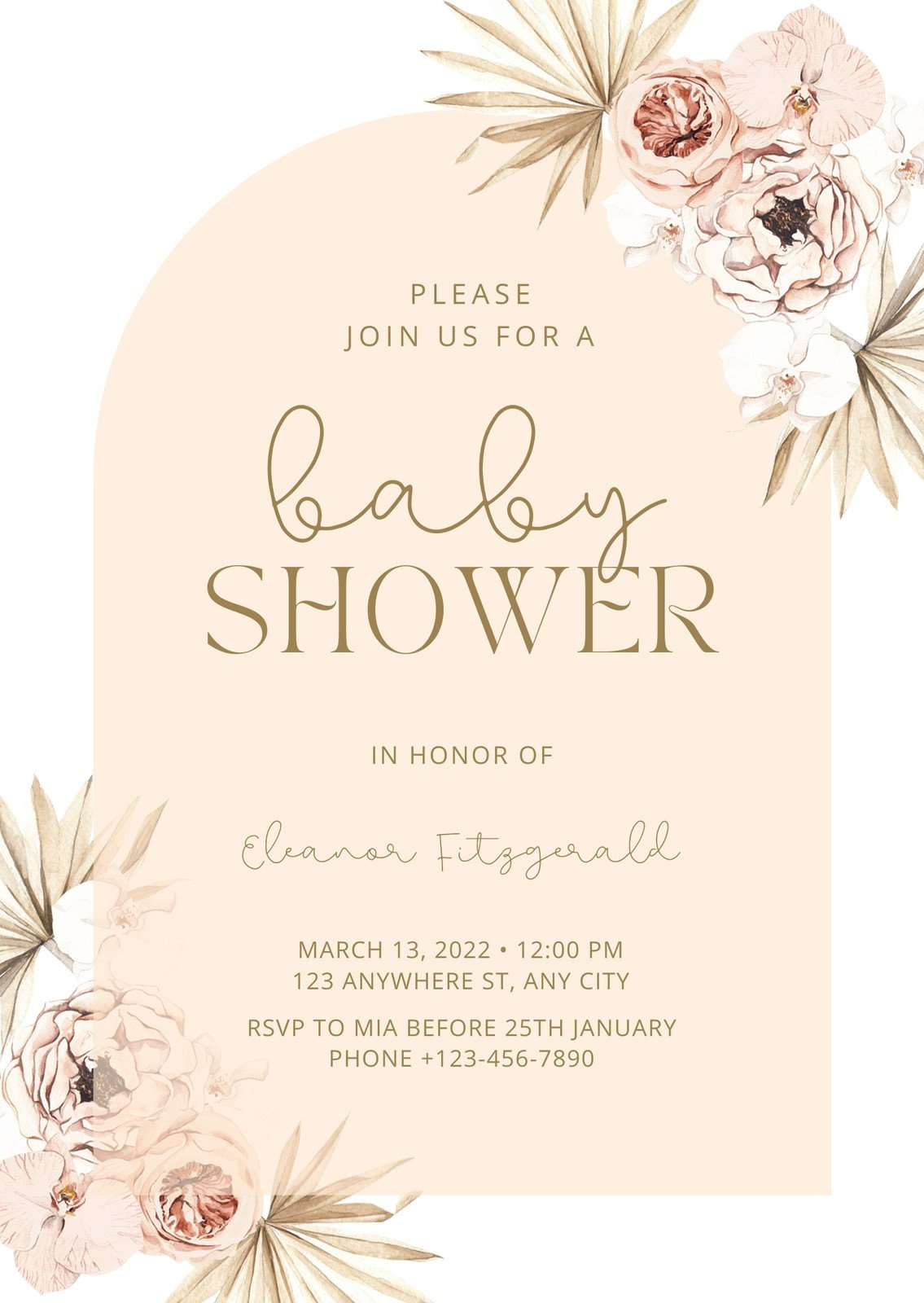 Free, Custom Printable Baby Shower Invitation Templates | Canva in Free Printable Baby Shower Invitation Maker