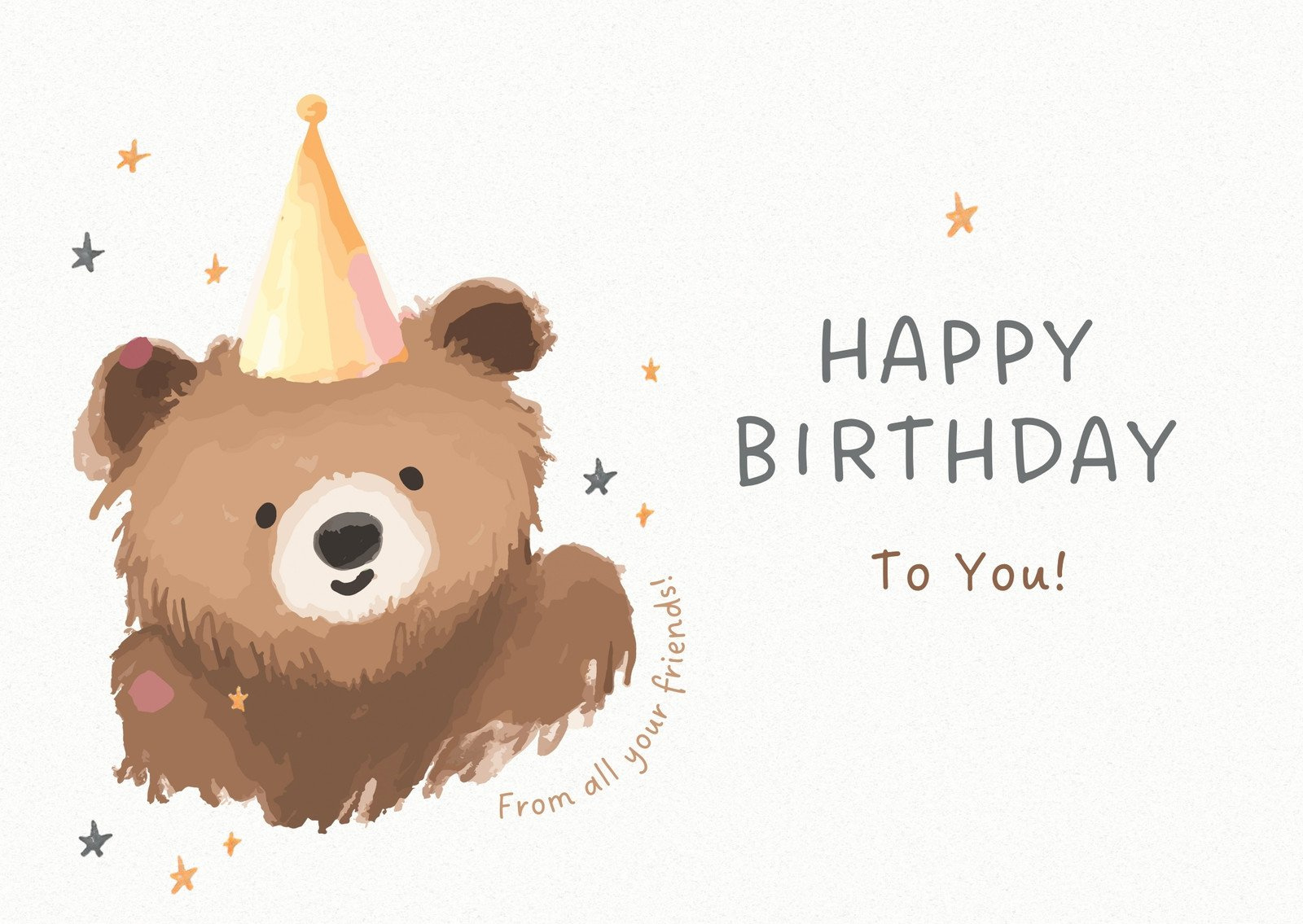 Free, Custom Printable Birthday Card Templates | Canva regarding Free Printable Happy Birthday Cards Online