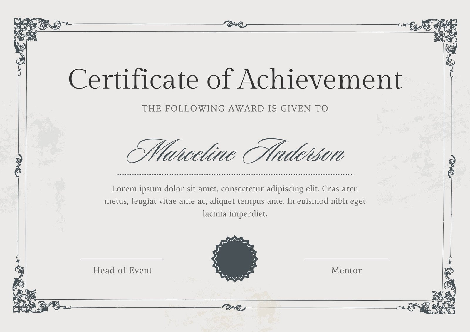 Free, Custom Printable Certificate Of Completion Templates | Canva for Free Printable Blank Certificates Of Achievement