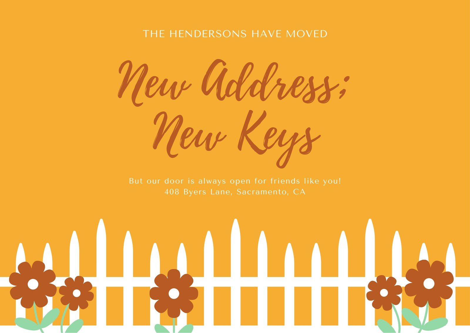 Free Custom Printable Change Of Address Card Templates | Canva with Free Printable Change Of Address Cards