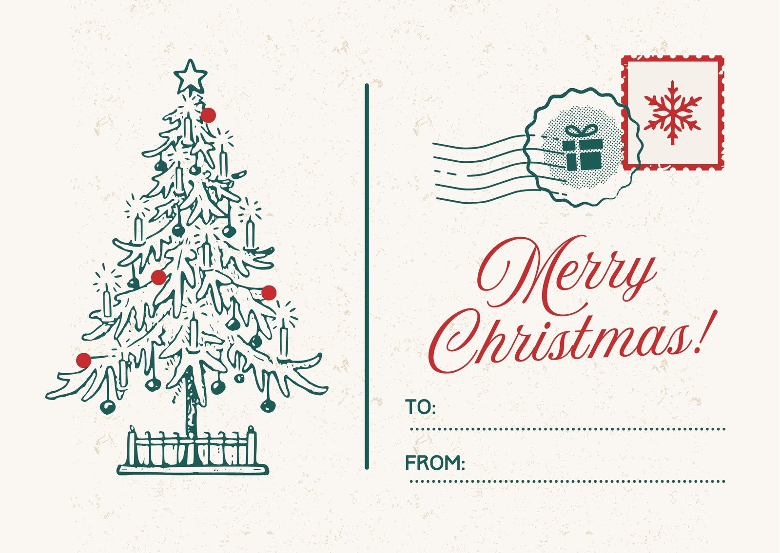 Free Custom Printable Christmas Card Templates | Canva pertaining to Free Printable Christmas Card Templates