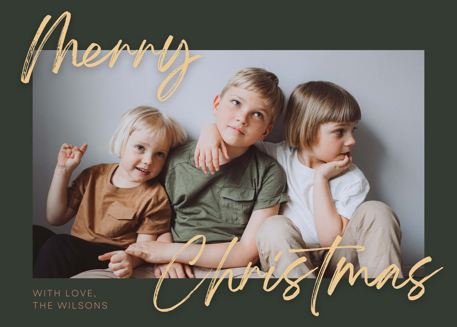Free Custom Printable Christmas Card Templates | Canva with Free Printable Photo Christmas Cards
