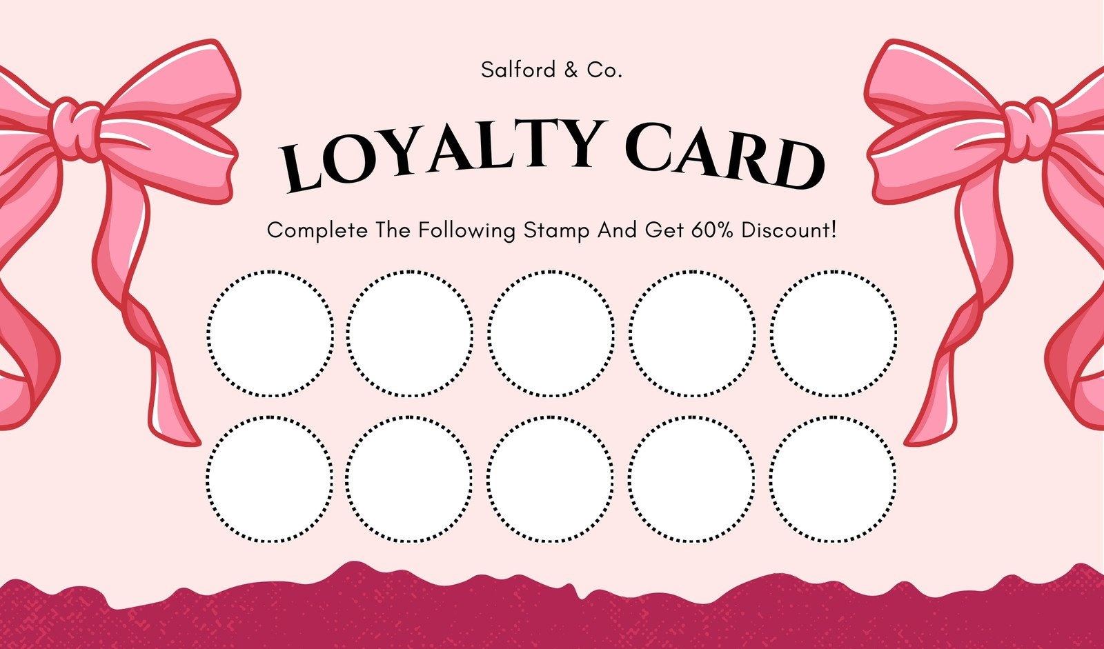 Free Custom Printable Cute Business Cards | Canva in Free Printable Loyalty Card Template